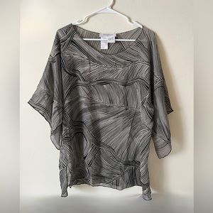 MaxMara Pure Silk Blouse Made in Italy Size L